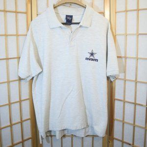 Dallas Cowboys Polo, Large, Gray